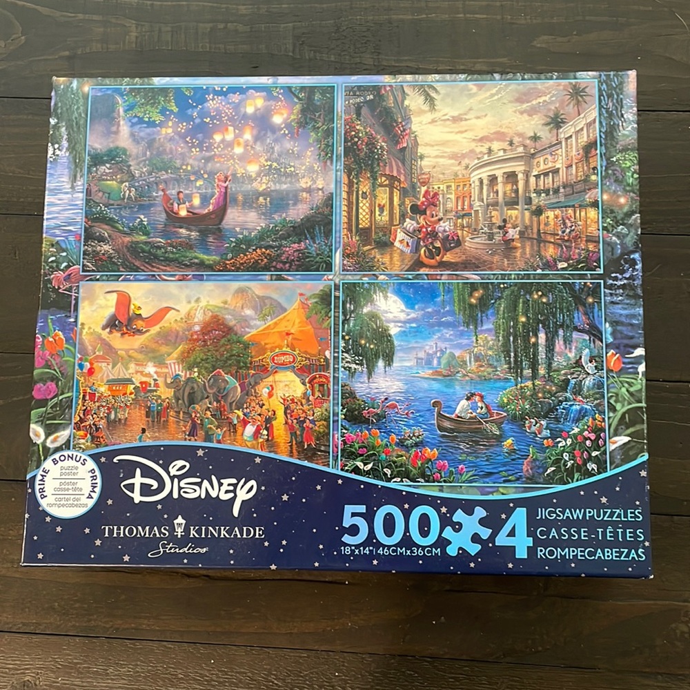 4 Pack Disney Jigsaw Puzzles